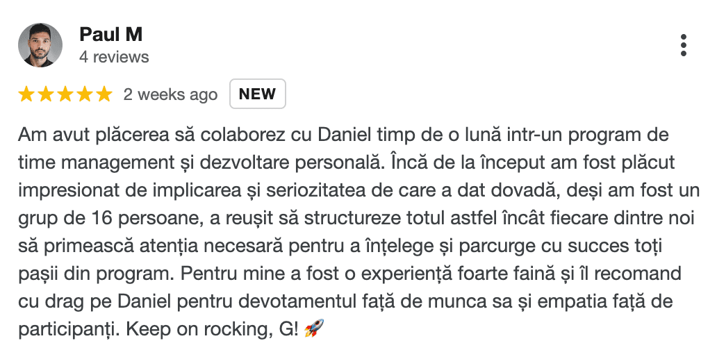 Testimonial Paul Morariu